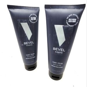 Bevel Men's Shaving‎ Cream With Aloe Vera Dermatologist Tested Lot Of 2
